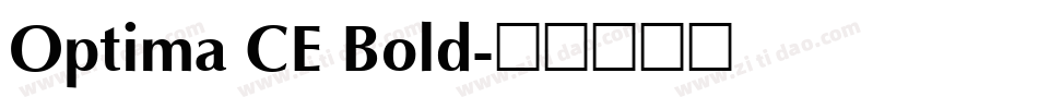 Optima CE Bold字体转换